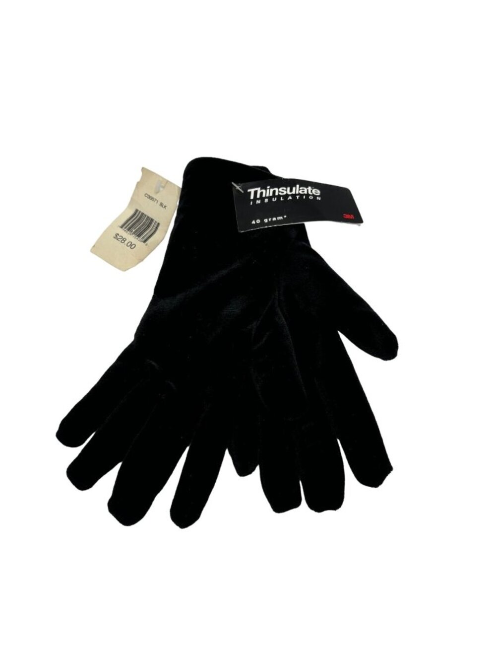 Cejon Black Gloves 3M Thinsulate Insulation Accessories Soft Warm Womens OS